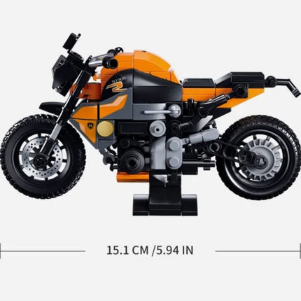 New Motorcycle Building Blocks Stable Base Model Bricks Cool Shape Kit Ornaments Educational Toys For Children