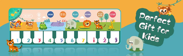 Coolplay Musical Piano Mat – Floor Keyboard with 8 Animal Sounds for Toddlers & Baby Educational Play