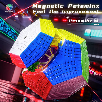 [Picube] DianSheng Galaxy Petaminx 9x9x9 Magnetic 9x9 Megaminx Magic Cube Stickerless Dodecahedron Profession Speed Puzzle