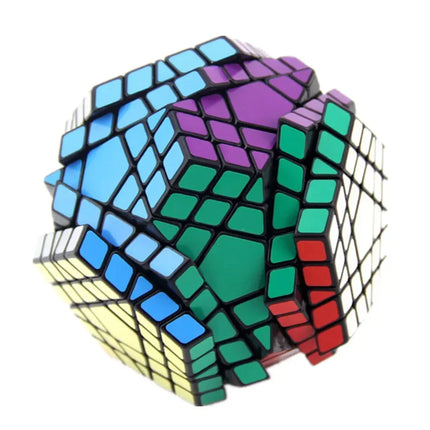 [Picube] SengSo 5x5 Megaminx 5x5x5 Gigaminx Magic Cube Black Base Mega Professional Cubo Magico Learning Educational Toys