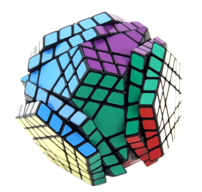 [Picube] SengSo 5x5 Megaminx 5x5x5 Gigaminx Magic Cube Black Base Mega Professional Cubo Magico Learning Educational Toys
