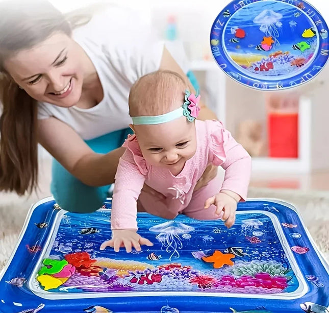 Infinno Baby Tummy Time Mat – Premium Inflatable Water Cushion for Sensory Play