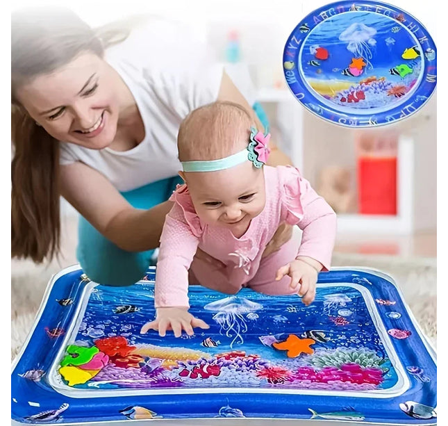 Infinno Baby Tummy Time Mat – Premium Inflatable Water Cushion for Sensory Play