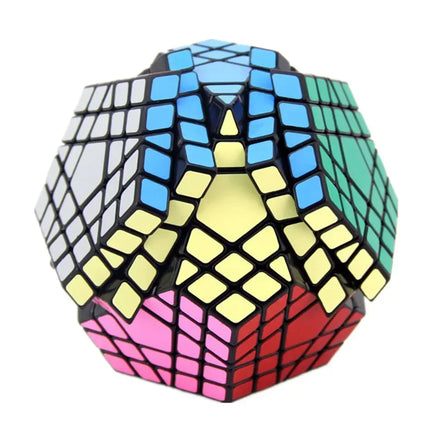 [Picube] SengSo 5x5 Megaminx 5x5x5 Gigaminx Magic Cube Black Base Mega Professional Cubo Magico Learning Educational Toys