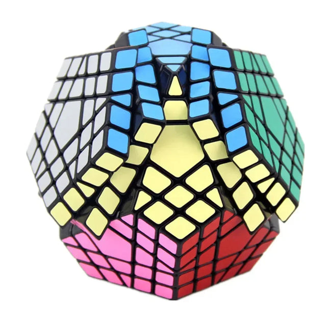 [Picube] SengSo 5x5 Megaminx 5x5x5 Gigaminx Magic Cube Black Base Mega Professional Cubo Magico Learning Educational Toys