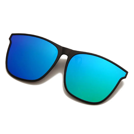 Men's Clip-On Polarized Sunglasses – Vintage Square Photochromic Night Vision Driving Glasses