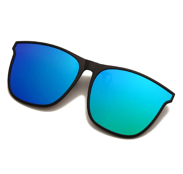 Men's Clip-On Polarized Sunglasses – Vintage Square Photochromic Night Vision Driving Glasses