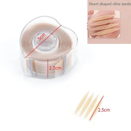 600pcs Double Fold Eyelid Tape – Invisible Self-Adhesive Lace Stickers for Eyelid Lift & Under Eye Beauty Tool
