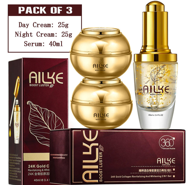 AILKE Whitening Skin Care Set, Reduce Wrinkles, Dark Spots, Anti-Aging, Women Wholesalers Beauty Cosmetics for All Skin Types