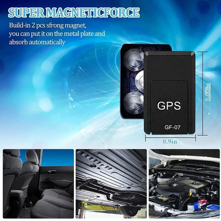 GF07 Magnetic GPS Tracker – Real-Time Mini Locator Device for Cars, Vehicles & Pet Tracking