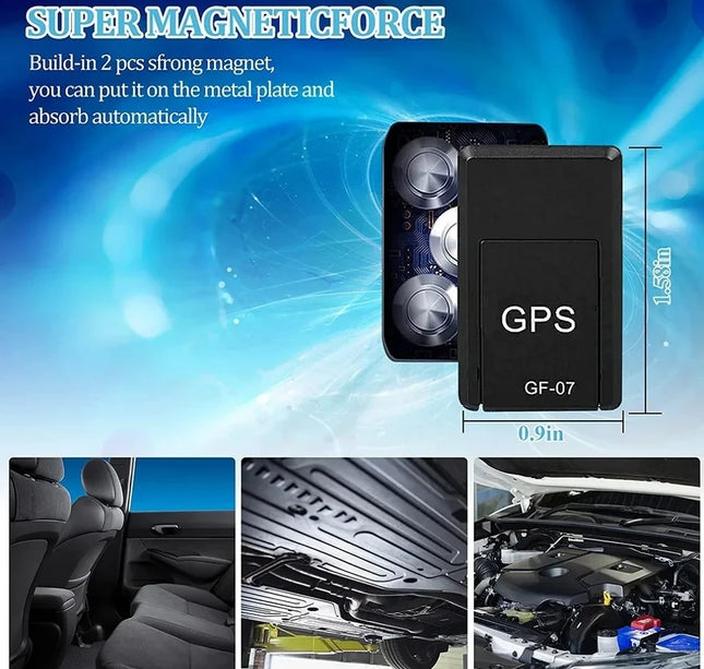 GF07 Magnetic GPS Tracker – Real-Time Mini Locator Device for Cars, Vehicles & Pet Tracking