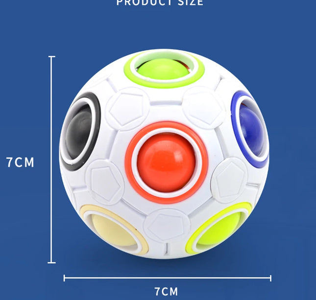 Antistress Cube Magic Fidget Toys Puzzle Rainbow Balls Children Educational Toy Adult Kid Reliever Stress Anxiety Christmas Gift