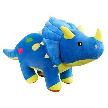 Big Dinosaur Plush Toy – Soft Triceratops & Stegosaurus Stuffed Dolls for Kids Birthday Gifts