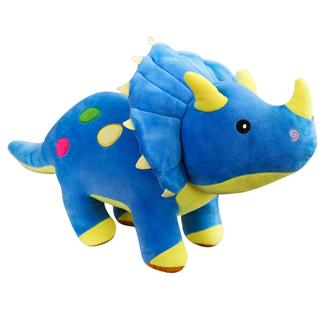 Big Dinosaur Plush Toy – Soft Triceratops & Stegosaurus Stuffed Dolls for Kids Birthday Gifts