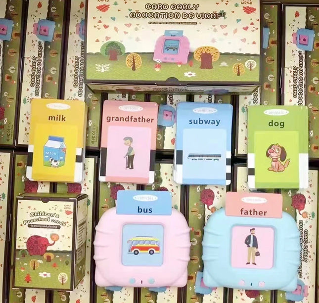 Early Education Flash Card Talking Flashcards for Kids Preschool Electronic Early Education Machine Gift Toddlers Montessori Toy