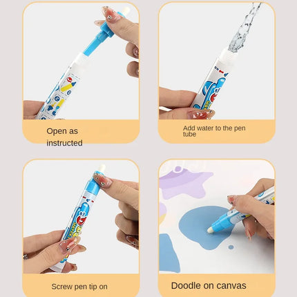 100x80cm Magic Water Drawing Mat – Reusable Doodle Board with Pens Montessori Educational Toy for Kids Gifts