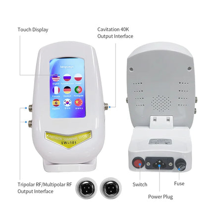 40K 3-in-1 Ultrasonic Body Shaping Instrument Beauty Massage Negative Pressure Slimming Facial Care Beauty Salon Dedicated