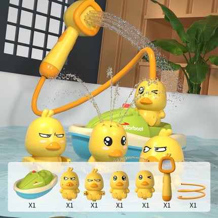 Automatic Water Spray Duck Toy – Sensory Bath Gift for Toddlers & Babies