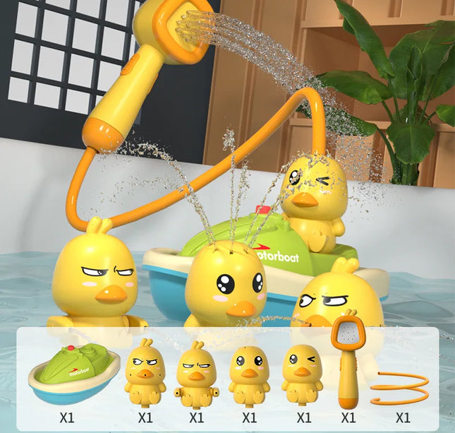 Automatic Water Spray Duck Toy – Sensory Bath Gift for Toddlers & Babies