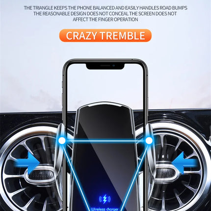 Car Wireless Charger Magnetic Auto Car Mount Phone Holder For iPhone Samsung Xiaomi Infrared Induction 15W Fast Charging Station