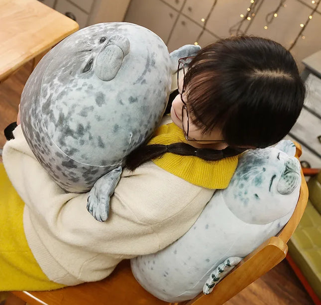 Hot 3D Novelty Throw Pillows Cute Real Life Sea Lion Plush Toys Soft Seal Plush Stuffed Plush Housewarming Party Hold Pillow