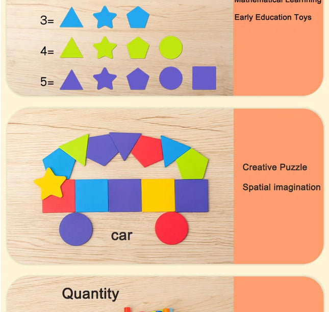Montessori Wooden Matching Toy – Color Sorting & Balance Stick Educational Set for Kids Fine Motor & Math Skills