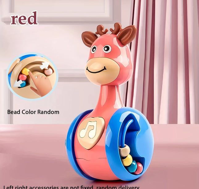 Fawn Sliding Tumbler Toy Rattle Baby Educational Early Education Gift Toy for Baby