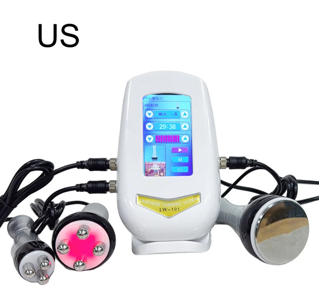 40K 3-in-1 Ultrasonic Body Shaping Instrument Beauty Massage Negative Pressure Slimming Facial Care Beauty Salon Dedicated