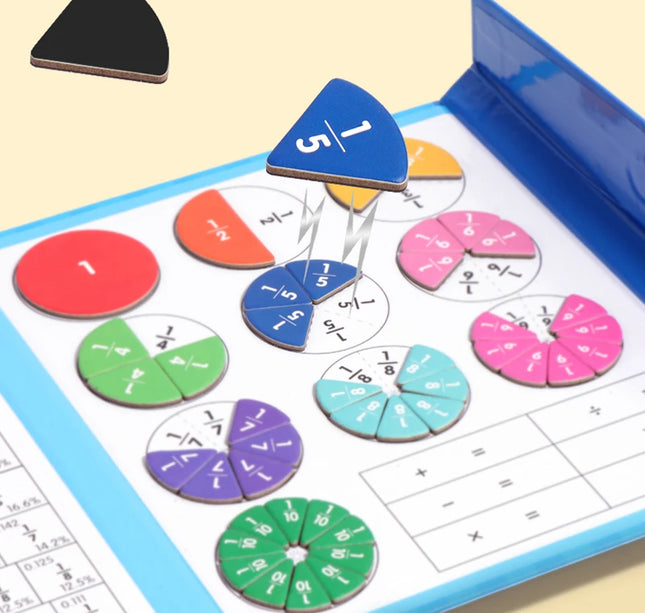 Wooden Magnetic Tangram Puzzle – Educational Montessori Book Toy for Children