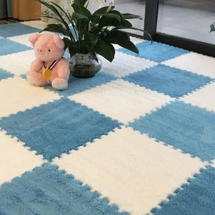 10/20pcs Baby Play Mat Set – Soft Plush EVA Foam Puzzle Carpet for Kids Room & Floor Warmth
