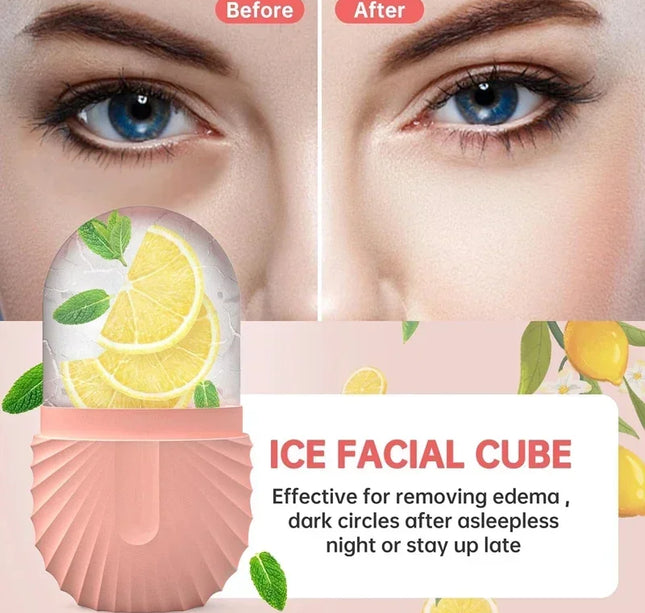 Ice Face Roller Ice Cube Beauty Massage Silicone Ice Mold For Eye Puffiness Ice Facial Roller Shrink Pores Multifunctional mold