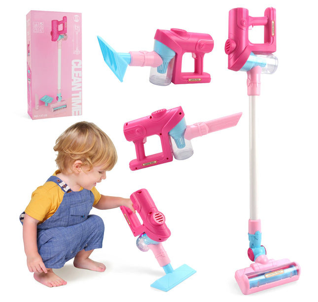 Electric Mini Vacuum With Light and Music Cleaner Simulation Housework Dust Catcher Educational Pretend Play Toys for Kids Gifts