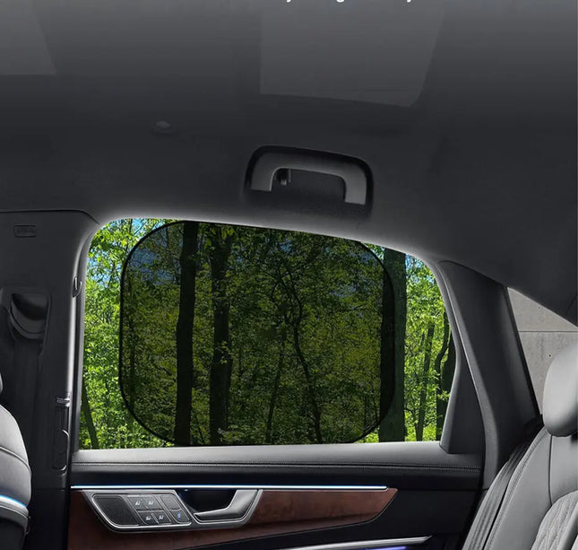 2pcs Car Window Sunshade – SEAMETAL UV Shield Curtains for Front & Rear Windows