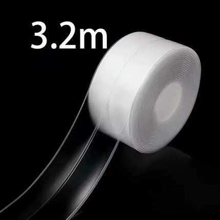 Transparent Acrylic Single-fold Kitchen And Bathroom Waterproof Mildew Stickers Sink Beautiful Stickers(3.2m*3.8cm)