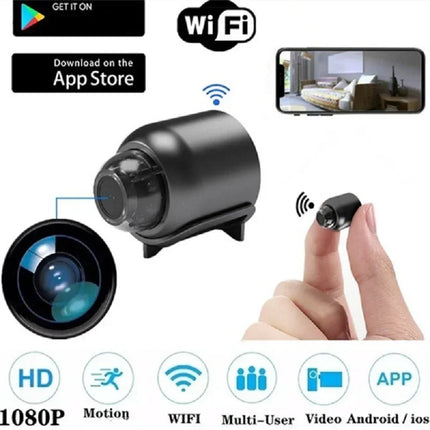 Wireless 1080P Mini Camera – Indoor WiFi Baby Monitor & Security Cam