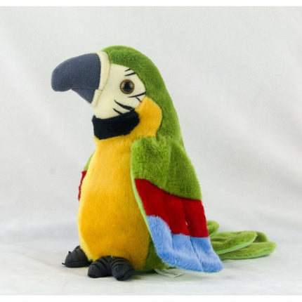Talking Macaw Parrot Plush Toy – Electronic Repeating Stuffed Animal Bird for Kids & Pet Fun