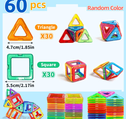 Magnetic Building Blocks DIY Magnets Toys medium size STEM Toys Construction Toys Learning Educational Magnet Toys