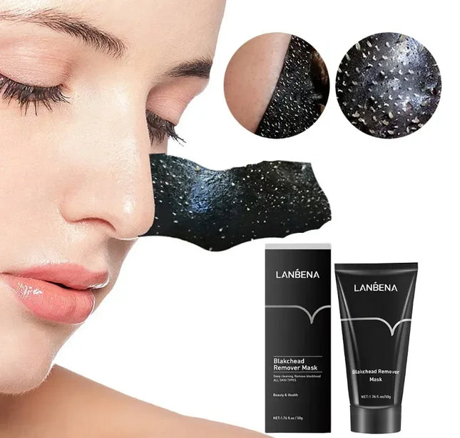 LANBENA Remove Blackhead Mask Shrinking Pore Deep Cleaning Mask Improve Rough Skin Acne Treatment Skin Brighteing Care Beauty