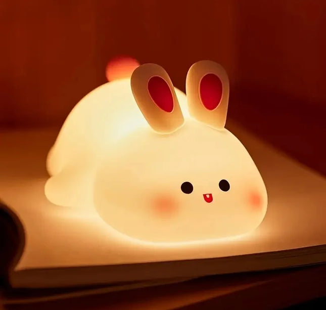 LED Night light Silicone Rabbit Touch Sensor lamp Cute Animal Light Bedroom Decor Gift for Kid Baby Child Table Lamp Home Decor