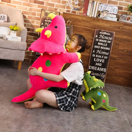Big Dinosaur Plush Toy – Soft Triceratops & Stegosaurus Stuffed Dolls for Kids Birthday Gifts