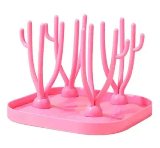 Baby Bottle Dry Rack – Removable Tray for Bottles, Pacifiers & Cups