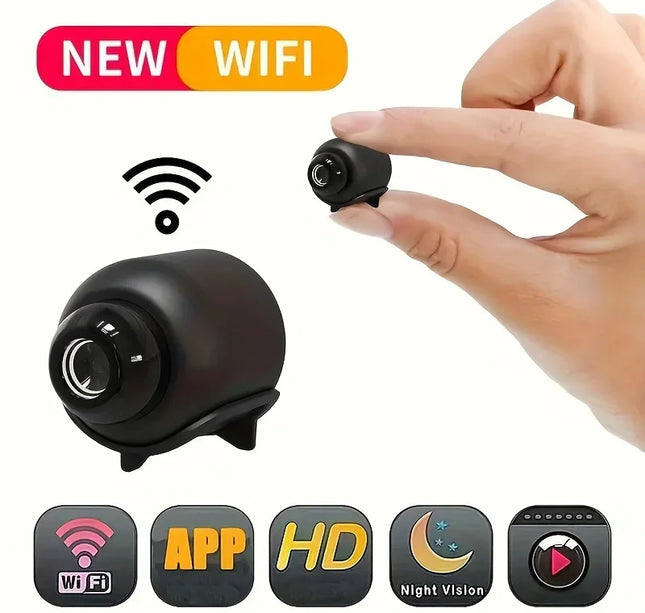 Mini WiFi Security Camera 1080P – Night Vision Baby Monitor & Audio Recorder