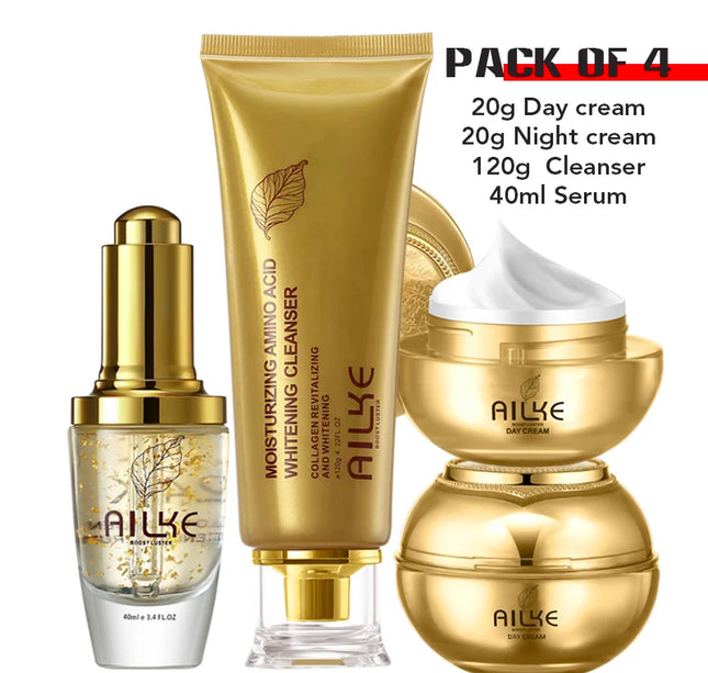 AILKE Whitening Skin Care Set, Reduce Wrinkles, Dark Spots, Anti-Aging, Women Wholesalers Beauty Cosmetics for All Skin Types