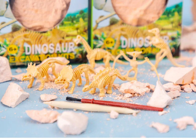 Dinosaur Fossil Excavation Kit – DIY Archaeological Dig & Assembly Model Educational Toy for Kids Birthday & Christmas Gifts
