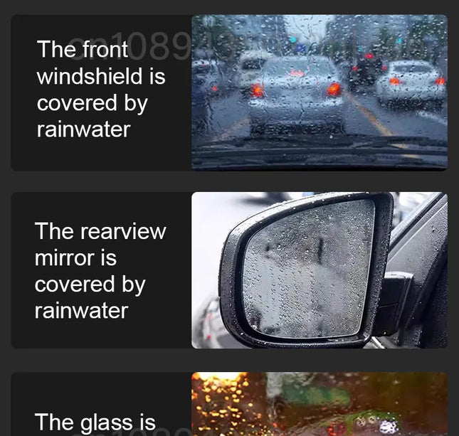Nano Glass Coating Spray – Hydrophobic Rain Repellent & Oil Film Remover for Auto Glass