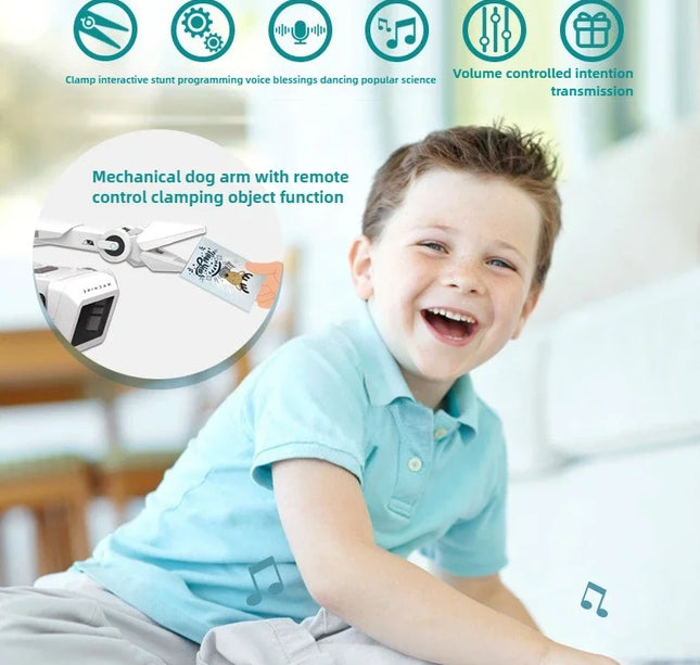 Teeggi RC Intelligent Robot Dog – Multifunctional Bionic Smart Mechanical Pet with Turret Educational Toy Gift
