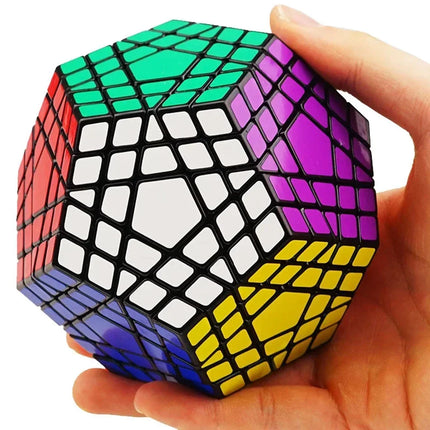[Picube] SengSo 5x5 Megaminx 5x5x5 Gigaminx Magic Cube Black Base Mega Professional Cubo Magico Learning Educational Toys