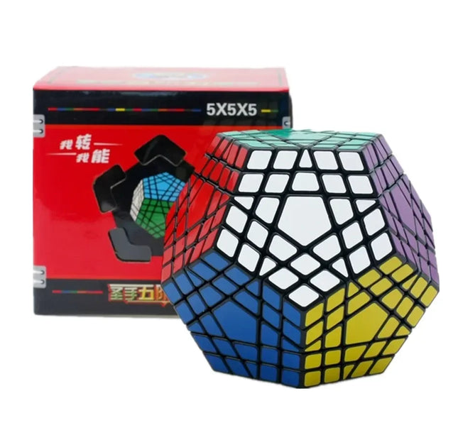 [Picube] SengSo 5x5 Megaminx 5x5x5 Gigaminx Magic Cube Black Base Mega Professional Cubo Magico Learning Educational Toys