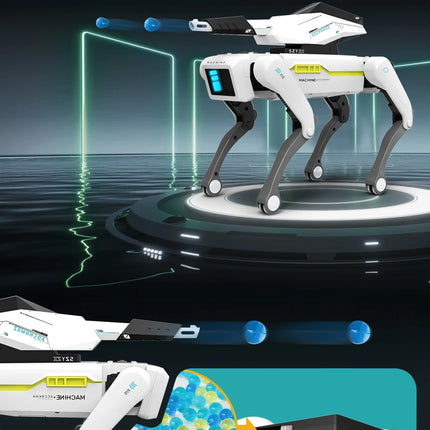 Teeggi RC Intelligent Robot Dog – Multifunctional Bionic Smart Mechanical Pet with Turret Educational Toy Gift