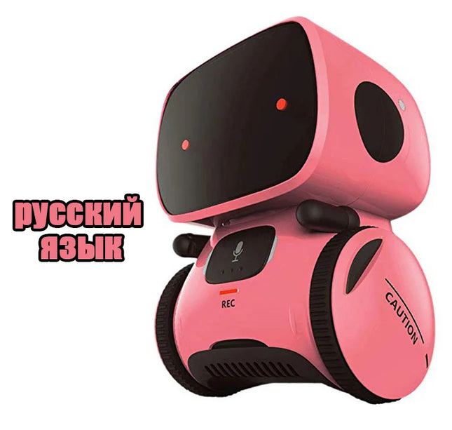 Intelligent RC Robot Toy – Interactive Voice & Touch Control with Russian, English & Spanish Versions for Educational Play